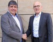 Andreas Gratwohl (left), Managing Partner of Schoepe Display, and Frank Ohle, CEO of the Van Genechten Packaging Group. (Image: Schoepe Display)