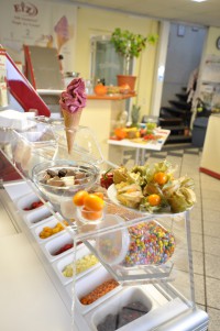 Mit dem Zauber-wirbel kann eine große Vielfalt an Eissorten zubereitet werden. 
