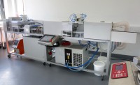 Praline manufacturing machine at the
Fraunhofer IVV including a cold forming unit (left) and a one-shot unit.