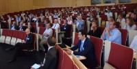 Blick in das Auditorium der Konferenz „Runder Tisch Kakao“.
